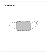 ALLIED NIPPON ADB0136 Колодки тормозные дисковые