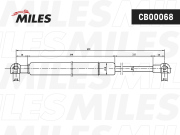 Miles CB00068 Пружина газовая (амортизатор капота, багажника)