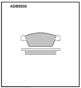 ALLIED NIPPON ADB0930 Колодки тормозные дисковые