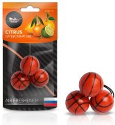 AIRLINE AFBB131 Ароматизатор подвесной "Баскетбол" цитрусовый сад (AFBB131)