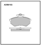 ALLIED NIPPON ADB0103 Колодки тормозные дисковые