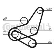 Continental 6PK1059ELASTT2