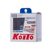 KOITO P0751W Лампа высокотемпературная  Whitebeam H1 12V 55W (100W) 4200K (комплект 2 шт.)