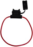 ABRO FUAI819D16AWG Предназначен для фиксации флажкового предохранителя на проводе и его защиты от внешних физических воздействий.