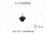 LYNXauto L13506D Лампа накаливания (Bax (T4,7) 12V 1,2W BX8,4d)