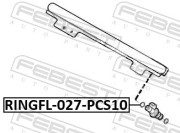 Febest RINGFL027PCS10 Кольцо уплотнительное форсунки впрыска топлива PCS 10