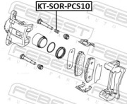 Febest KTSORPCS10 Заглушка направляющей втулки тормозного суппорта
