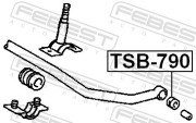 Febest TSB790 Втулка переднего стабилизатора