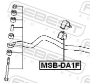 Febest MSBDA1F Втулка переднего стабилизатора