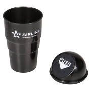 AIRLINE ABTCH01 Ведёрко для мусора в подстаканник, черное (ABT-CH-01)