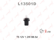 LYNXauto L13501D Лампа накаливания (Bax (T5) 12V 1,2W B8,5d)