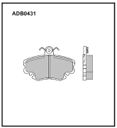 ALLIED NIPPON ADB0431 Колодки тормозные дисковые