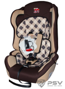 Little Car 125787 Автокресло детское 9-36кг. Little Car Comfort клетка-коричневый