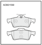 ALLIED NIPPON ADB01599 Колодки тормозные дисковые
