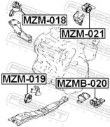 Febest MZM021 Подушка двигателя задняя