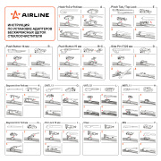 AIRLINE AWBBK475 Щетка стеклоочистителя бескаркас PRO 475мм (19") 10 адаптеров (AWB-BK-475)