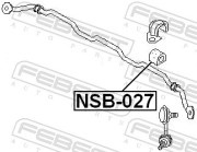 Febest NSB027 Втулка переднего стабилизатора