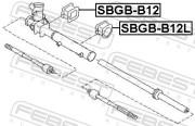 Febest SBGBB12L Проставка рулевой рейки