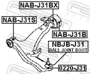 Febest NABJ31S Сайлентблок передний переднего рычага