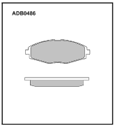 ALLIED NIPPON ADB0486 Колодки тормозные дисковые