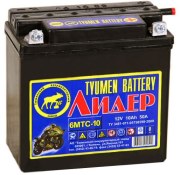 TYUMEN BATTERY 6MTC10 Батарея аккумуляторная 10А/ч 50А обратная полярн. болтовые мото клеммы