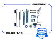 BRAVE BRRK110 Ремкомплект задних тормозных колодок  BR.RK.1.10 CHEVROLET Aveo 250/255 левый