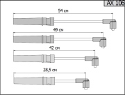 Cargen AX106 Провода высоковольтные для а/м Lacetti 1.4 16v; Lacetti 1.4; Lacetti 1.6; Lacetti 1.6 (KLAN); (96450249) CARGEN (комплект)