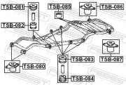 Febest TSB081 Подушка рамы