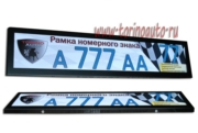 Torino AF001ABK Рамка для ГОС. номерного знака AF-001А нержавеющая сталь (цвет черный)