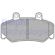 Delphi LP643 Комплект тормозных колодок, дисковый тормоз