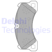 Delphi LP2117 Колодки тормозные передние