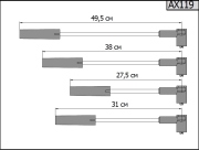 Cargen AX119 Провода высоковольтные для а/м Logan 1.4, 1.6; Logan 1.6 MPI; Sandero 1.4, 1.6; Symbol 1.4; Megane 1.6 8V, 1.6 16V; (8200506297, 8200943801) CARGEN (комплект)