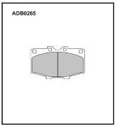 ALLIED NIPPON ADB0265 Колодки тормозные дисковые
