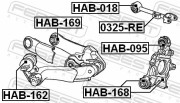 Febest HAB095 Сайлентблок задней тяги