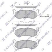 Sangsin brake SP4167