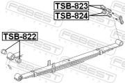 Febest TSB824 Втулка задней рессоры задняя