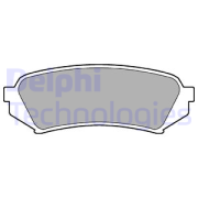 Delphi LP1438 Комплект тормозных колодок, дисковый тормоз