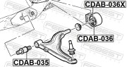 Febest CDAB035 Сайлентблок передний нижнего переднего рычага