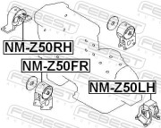 Febest NMZ50LH Подушка двигателя левая