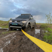 GOODYEAR GY004011 Динамическая стропа (рывковая) с шаклом Goodyear 5 тонн, 5 метров