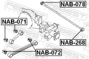 Febest NAB072 Сайлентблок задней продольной тяги