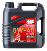 LIQUI MOLY 3019 LiquiMoly Синт. мот.масло д/4-т.мотоц. Motorbike 4T Synth Offroad Race 5W-40 (4л)