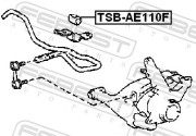 Febest TSBAE110F Втулка переднего стабилизатора