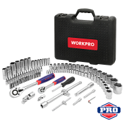 WORKPRO WP202535 Набор инструментов 1/4&quot;+1/2&quot; 108шт