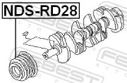 Febest NDSRD28 Шкив коленвала