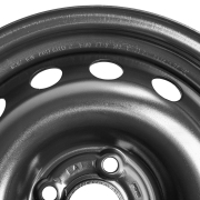 GANZ GRN15033 ДиCк штампованный 15x6 4x100/56.6 ET45 GRN15033 Black CHEVROLET AVEO OLD