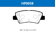 HSB HP0058 Колодки тормозные дисковые