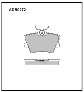 ALLIED NIPPON ADB0272 Колодки тормозные дисковые