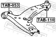 Febest TAB110 Сайлентблок задний переднего рычага