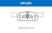 HSB HP5385 Колодки тормозные дисковые